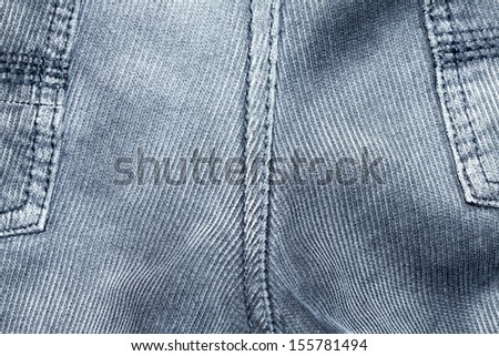 texture of fabric material - corduroy from men\'s pants