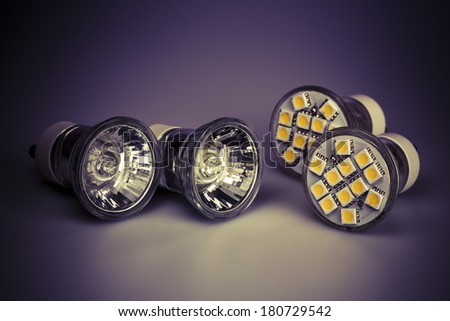 Modern LED bulbs - the light of future