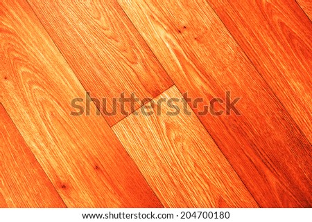 Wood imatation linoleum - floor in the kitchen