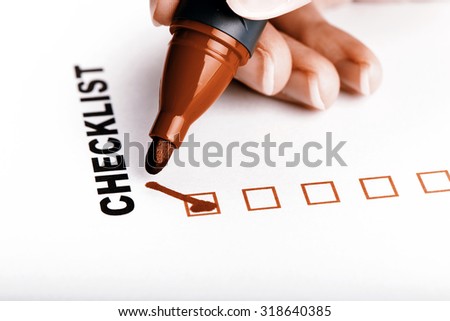 To Do list or checklist with check marks isolated on white