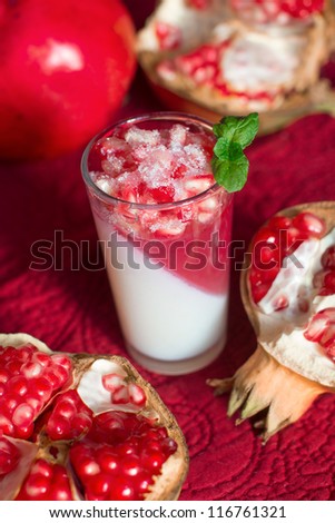 Pomegranate dessert