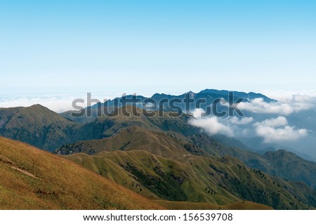 Huangshan Mountains in China