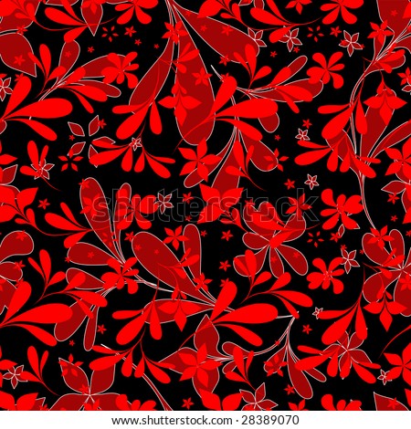 black flower wallpaper. red flower wallpaper.
