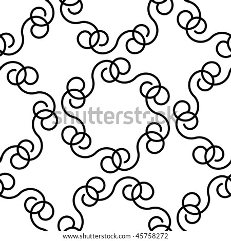 White and Black Floral Swirls Wedding Invitation from Zazzle.com