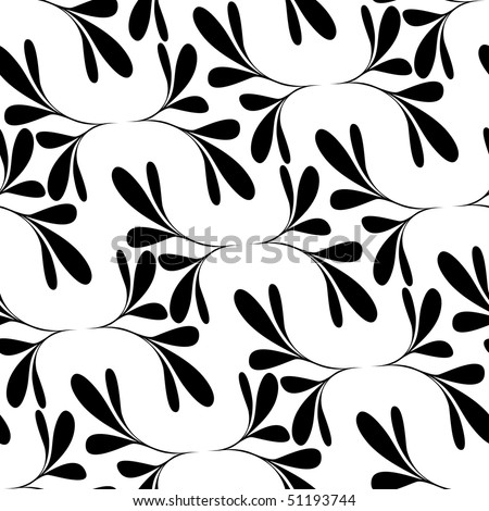 wallpaper white and black. stock vector : Seamless lack