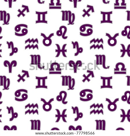 wallpaper of zodiac signs. stock vector : Seamless wallpaper with horoscope zodiac star signs