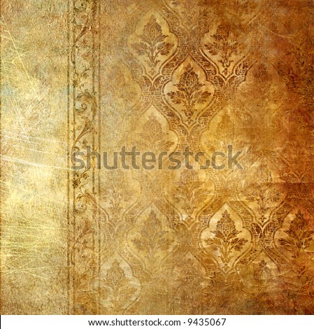 stock photo vintage shabby background with classy patterns