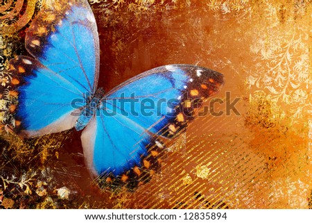 wallpaper blue butterfly. Blue+artistic+ackgrounds