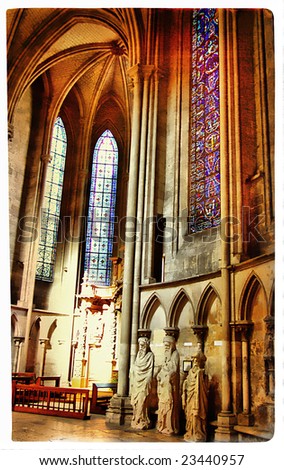 inside cathedral - artistic picture
