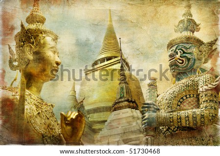 amazing Bangkok - artwork in painting style