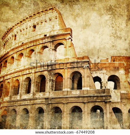 Colosseum - great italian landmarks series