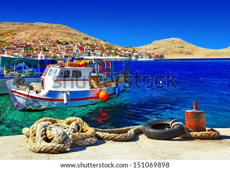 traditional Greece series -small fishing island Halki