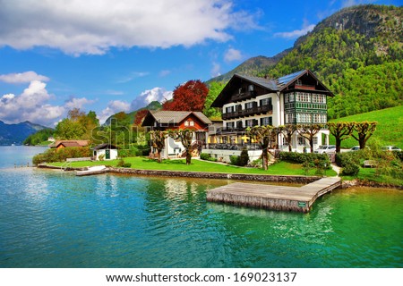 beautiful lakes of Austria. st.Wolfgang