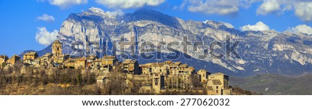 Ainsa - beautiful mountain village in Aragon, Spain (border with France)