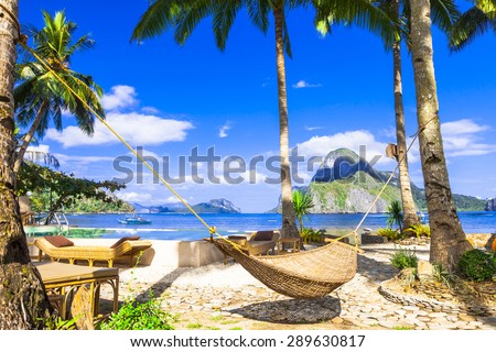 relaxing holidays in tropical paradise. Philippines