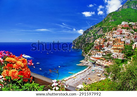 beautiful Positano. Coast of Amalfi, Italy