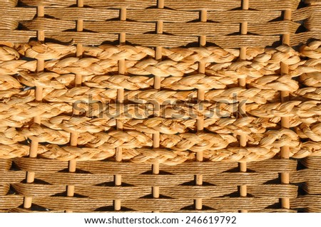 Abstract decorative wooden textured basket weaving background.