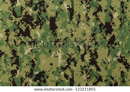US navy working uniform aor 2 digital camouflage fabric texture background