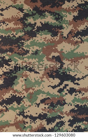 Royal thai marine  digital woodland camouflage fabric texture background