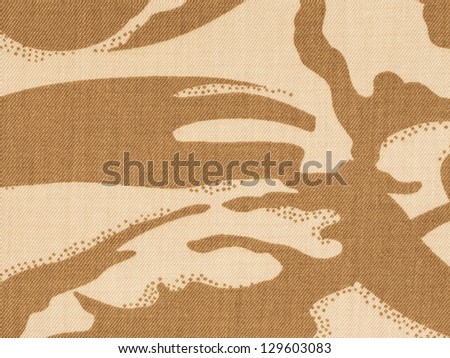 British armed force desert dpm camouflage fabric texture background (close up)