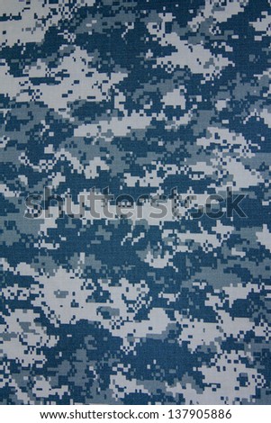 US navy digital camouflage fabric texture background