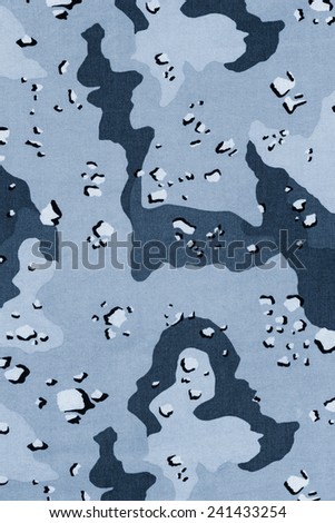 Six tone navy camouflage fabric texture background