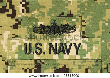 US navy working uniform digital camouflage uniform with badge