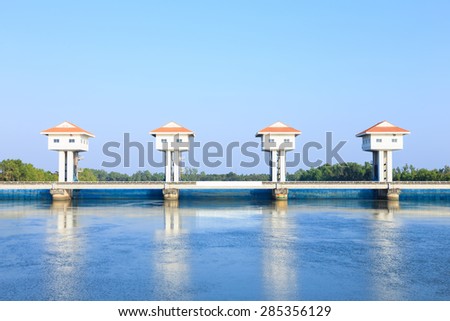 River dam for irrigation and flood control in Thailand