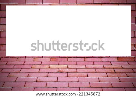 Brick wall frame texture background