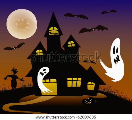 halloween haunted spooky house