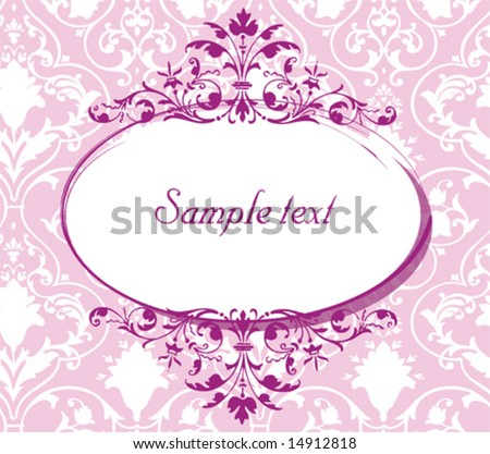 Pink Backgrounds For Girls. stock vector : Elegant pink