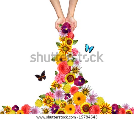 Flowers On Hands