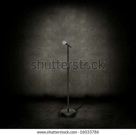 dark microphone