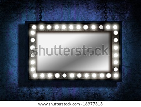 mirror wallpaper. stock photo : A grungy mirror