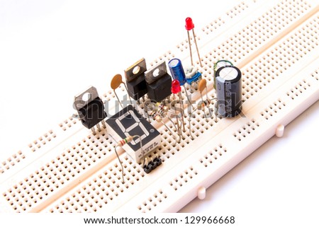 Prototyping electronic board used for testing new designs.