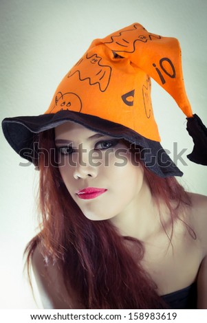 Women\'s Halloween hat  in concept halloween