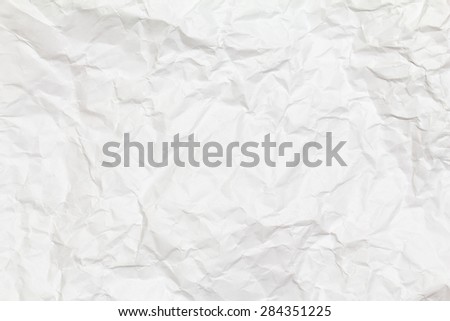 White creased paper background texture. White paper sheet.