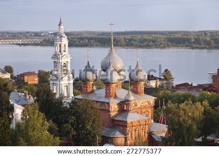 Ancient Russian city of Kostroma, Church of Voskresenie in the Grove