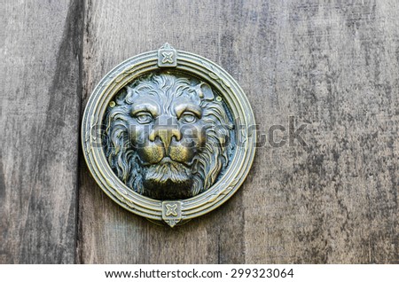 the lion knocker