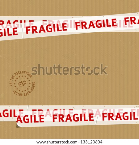 Packing Box With Fragile Tape Packing Box With Fragile Tape