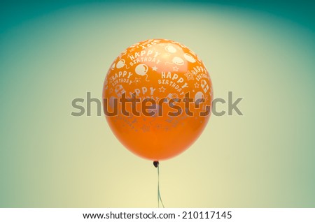 vintage birthday balloon