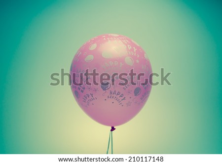 vintage birthday balloon