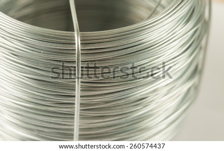 Coil of soft fictile pliable tin wire