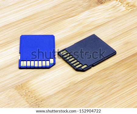 SD Memory Card. Isolated with clipping path.