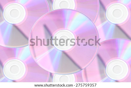 CD disk on a white background isolated