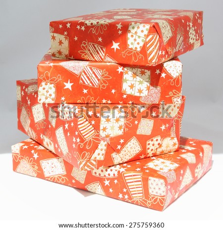 Christmas boxes with gifts