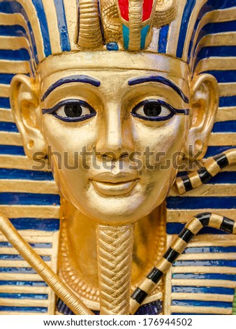 Egyptian Golden Pharaohs Mask - Travel To Egypt Concept