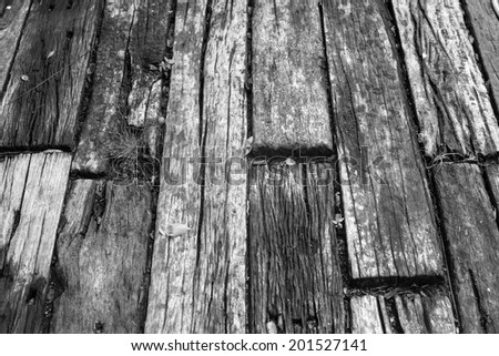 empty old wooden floor