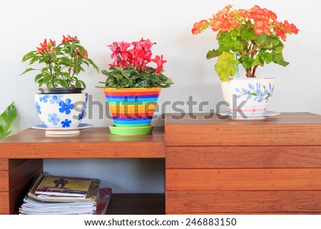 Decorative flower in home