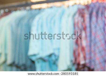 colorful shirt on a hanger, the background for product display t